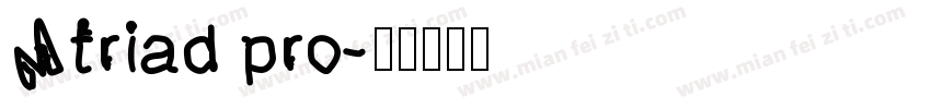 Mtriad pro字体转换
